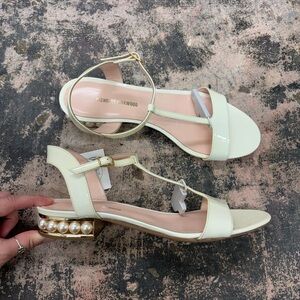 Nicholas Kirkwood Ivory Sandals with Pearl Accent